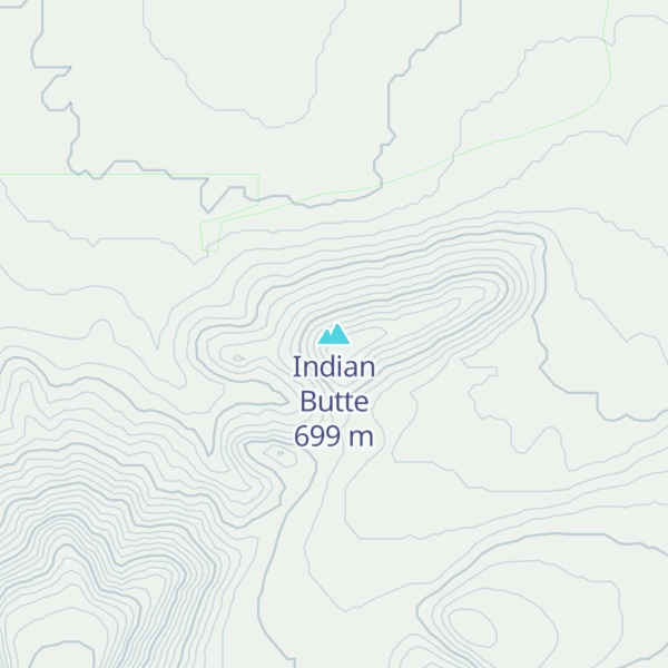Map of Indian Butte