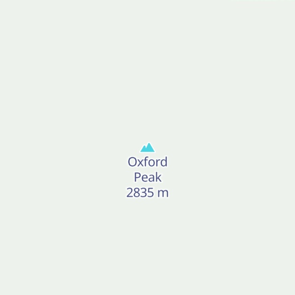 Map of Oxford Peak