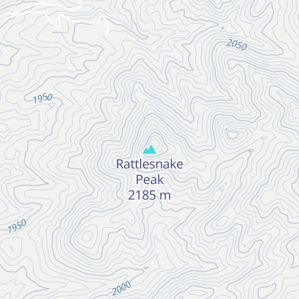 Map of Rattlesnake Peak