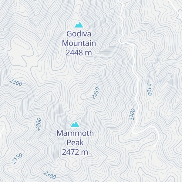 Map of Sioux Peak