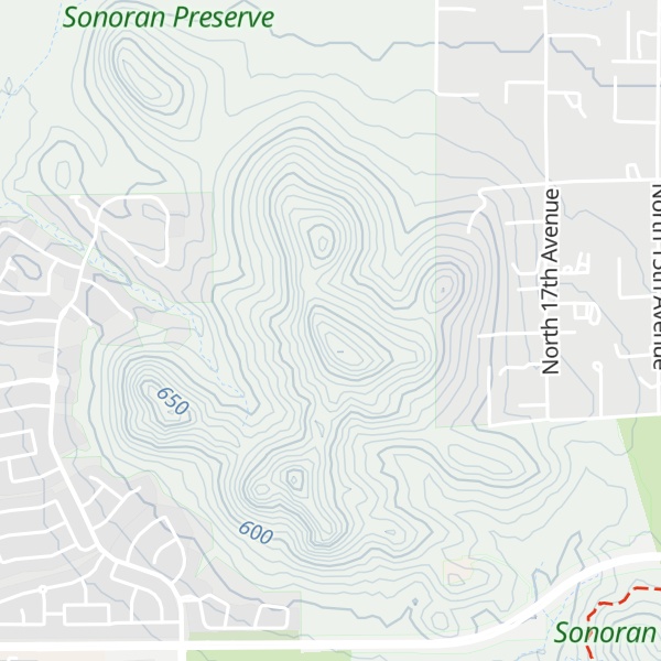 Map of Avery Peak