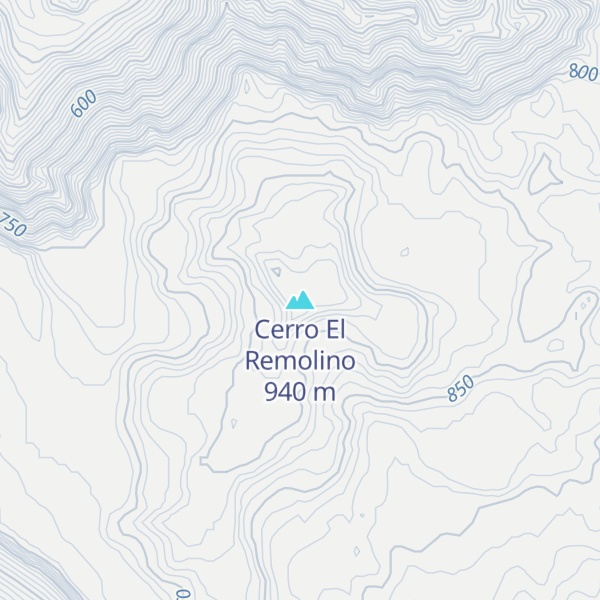 Map of Cerro El Remolino