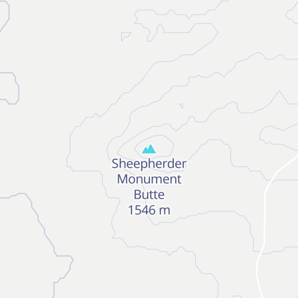Map of Sheepherder Monument Butte