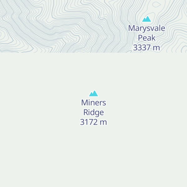Map of Miners Ridge