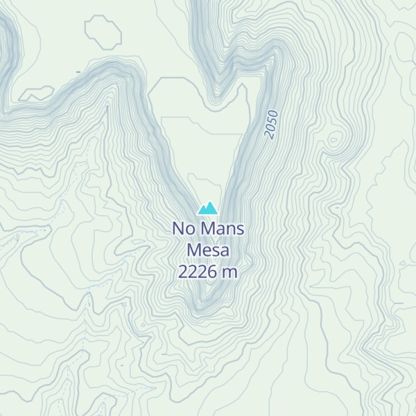 Map of No Mans Mesa