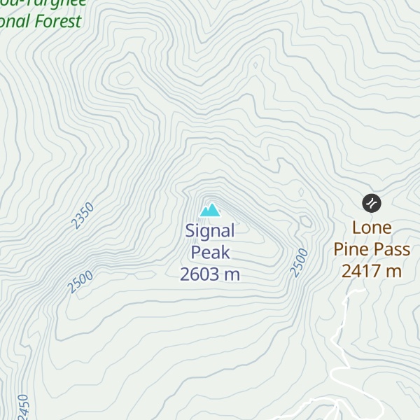Map of Signal Peak