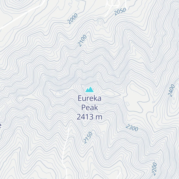 Map of Eureka Peak