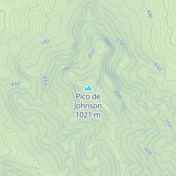 Map of Pico de Johnson