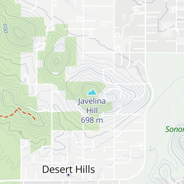 Map of Javelina Hill