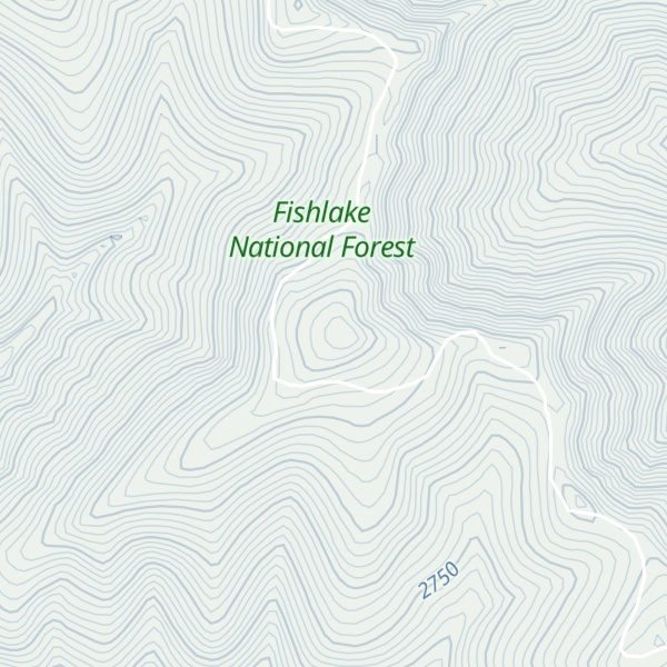 Map of Willow Creek Peak