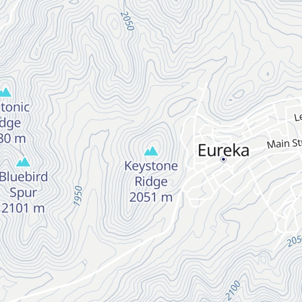 Map of Keystone Ridge