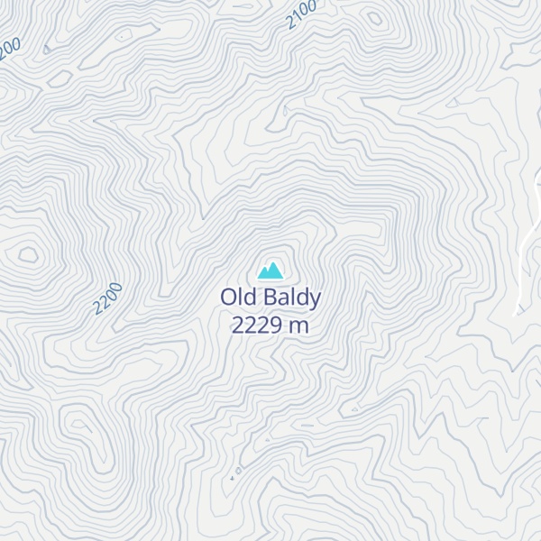 Map of Old Baldy