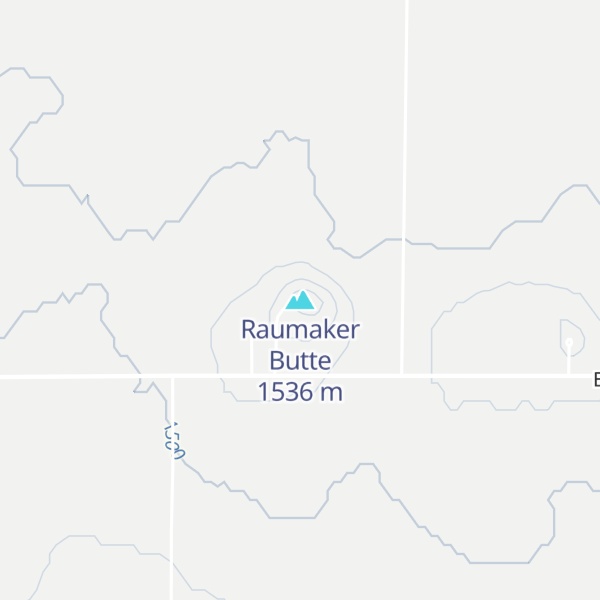 Map of Raumaker Butte