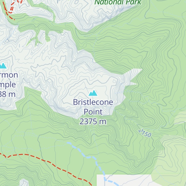 Map of Bristlecone Point