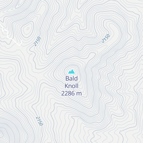 Map of Bald Knoll