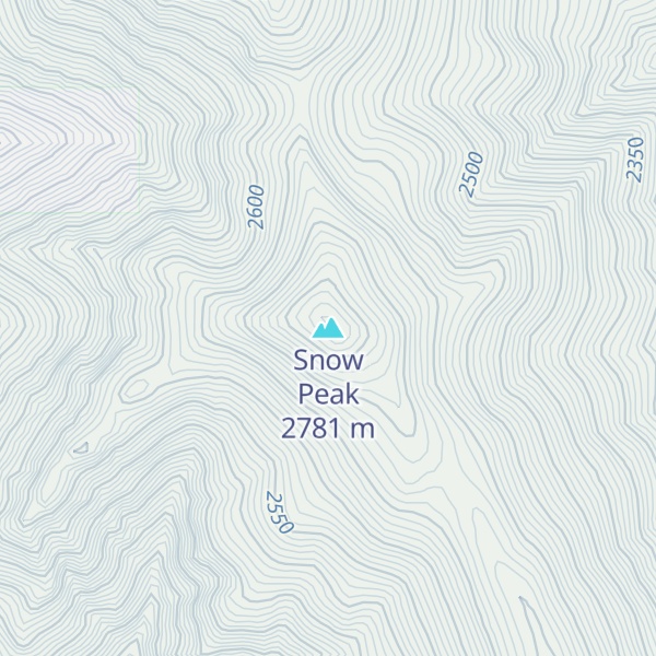 Map of Snow Peak