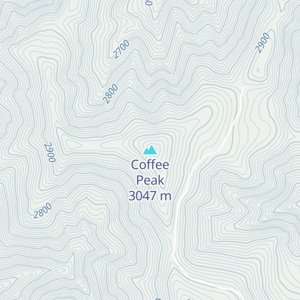 Map of Coffee Peak