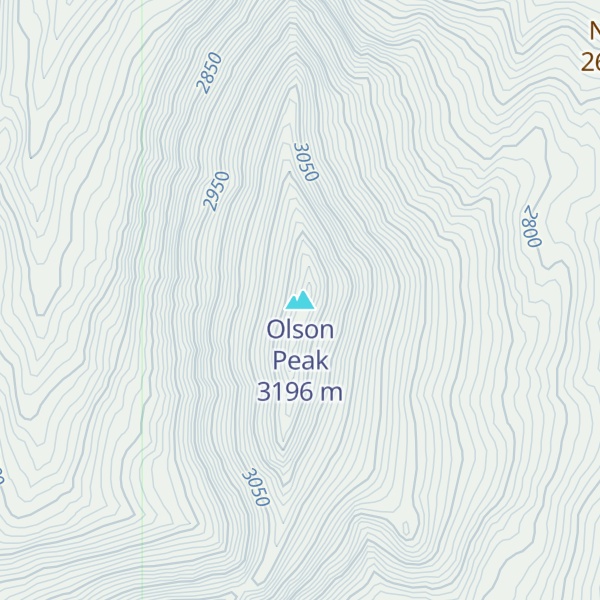 Map of Olson Peak
