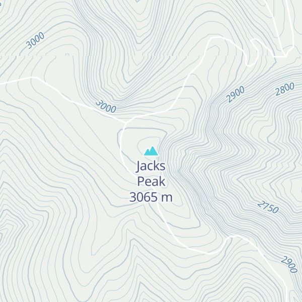 Map of Jacks Peak