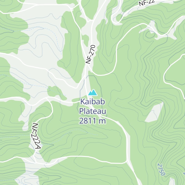 Map of Kaibab Plateau