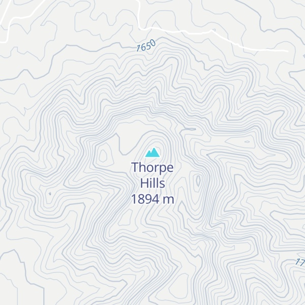 Map of Thorpe Hills