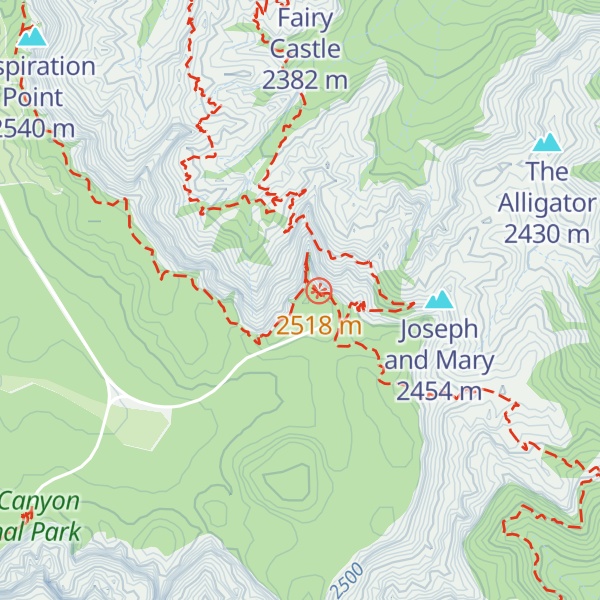 Map of Bryce Point