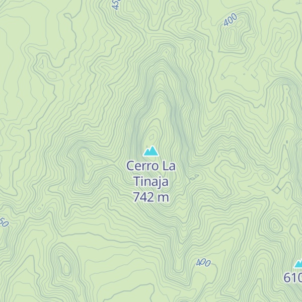Map of Cerro La Tinaja
