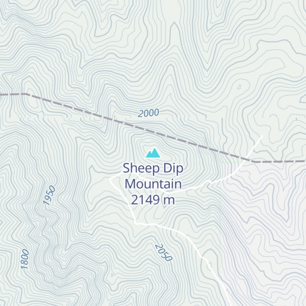 Map of Sheep Dip Mountain