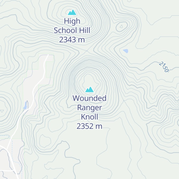 Map of Wounded Ranger Knoll