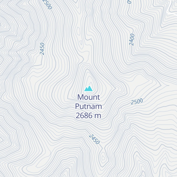Map of Mount Putnam