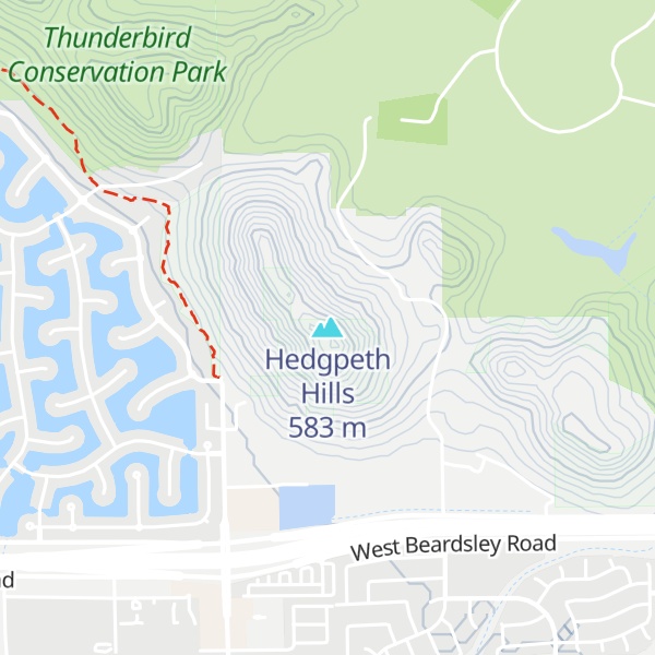 Map of Hedgpeth Hills