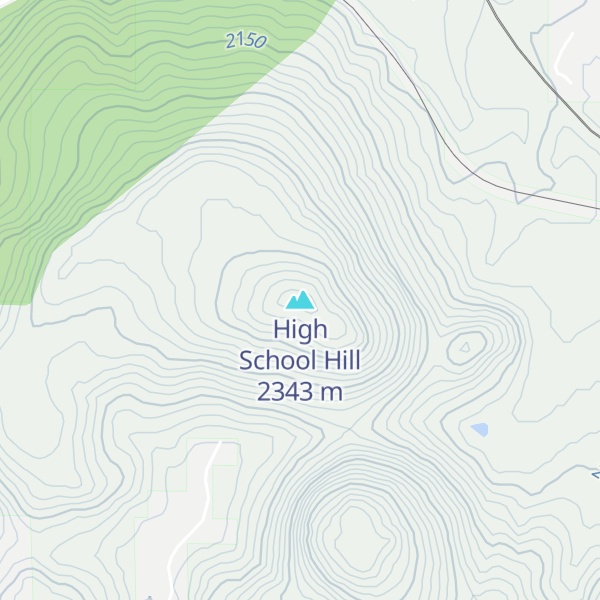 Map of High School Hill
