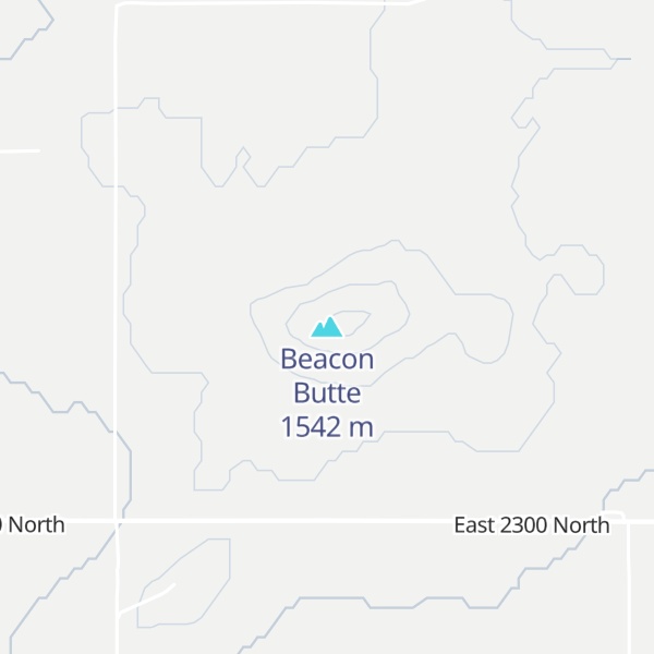 Map of Beacon Butte
