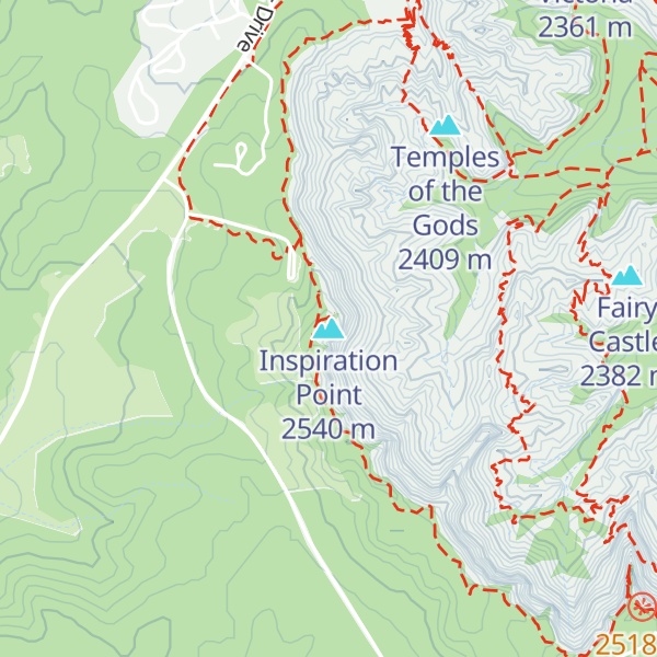 Map of Inspiration Point
