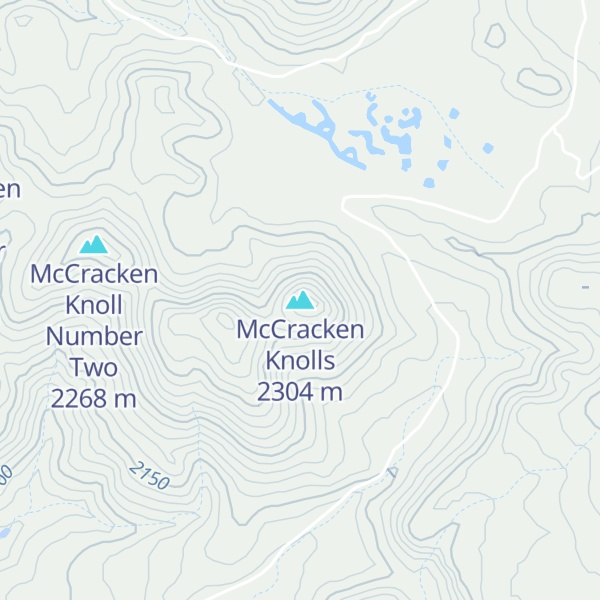 Map of McCracken Knolls