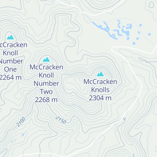 Map of McCracken Knoll Number Three