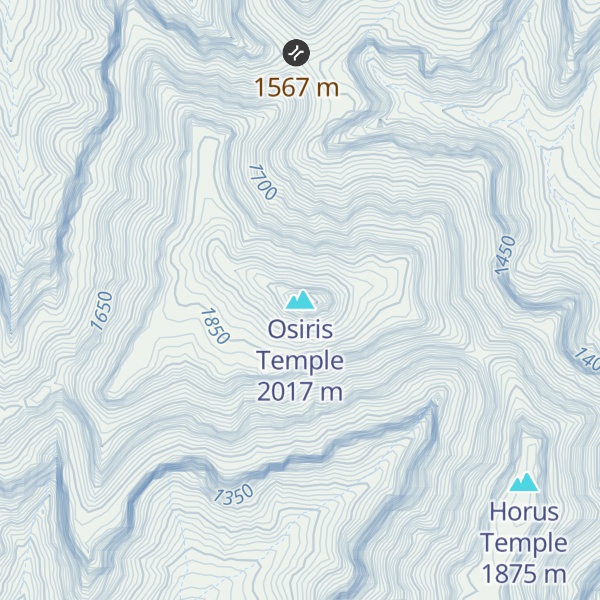 Map of Osiris Temple
