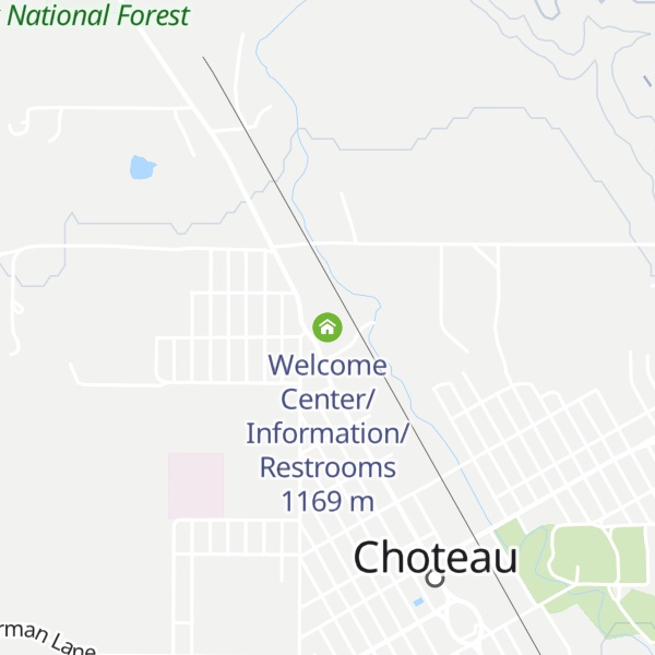 Map of Welcome Center/Information/Restrooms