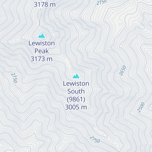 Map of Lewiston South (9861)