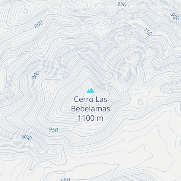 Map of Cerro Las Bebelamas