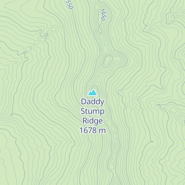 Map of Daddy Stump Ridge