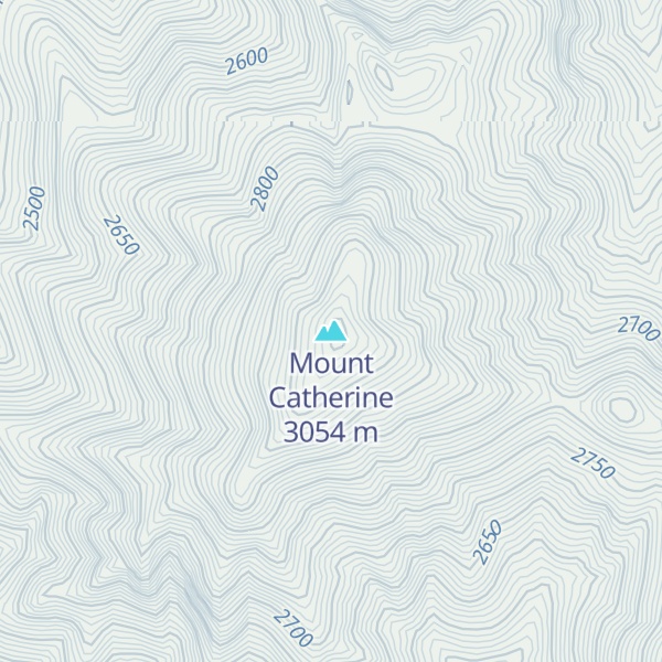Map of Mount Catherine