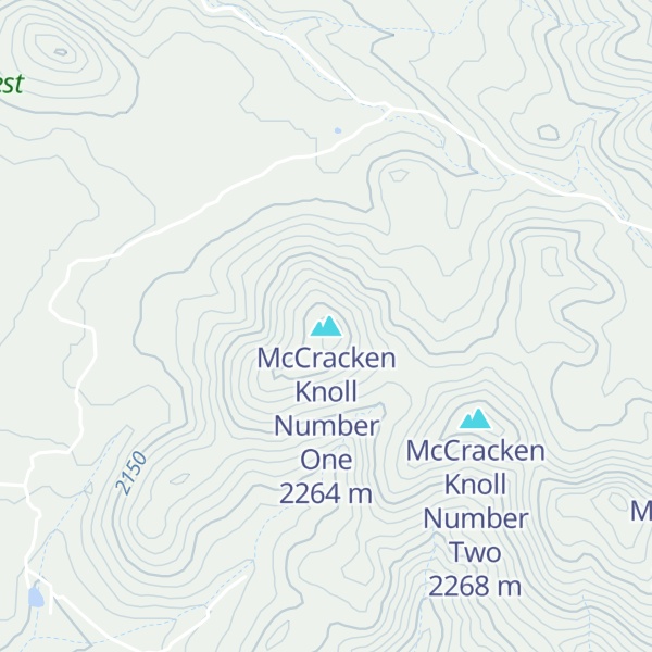 Map of McCracken Knoll Number One