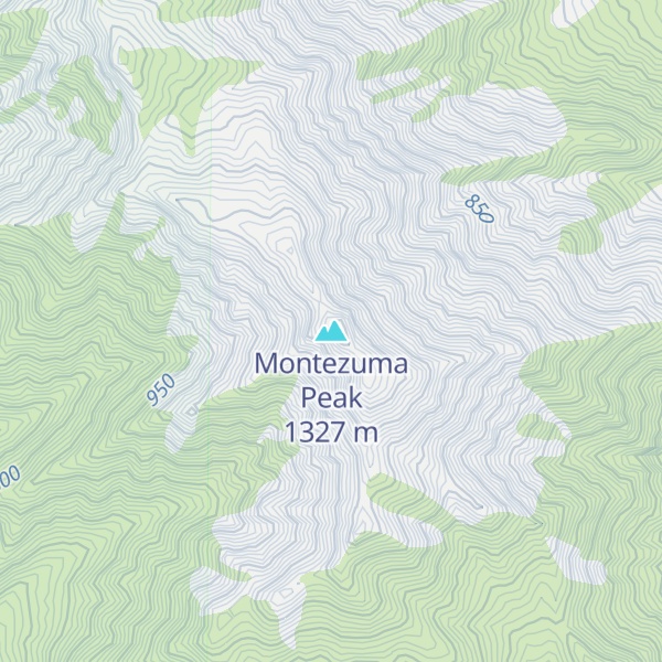 Map of Montezuma Peak