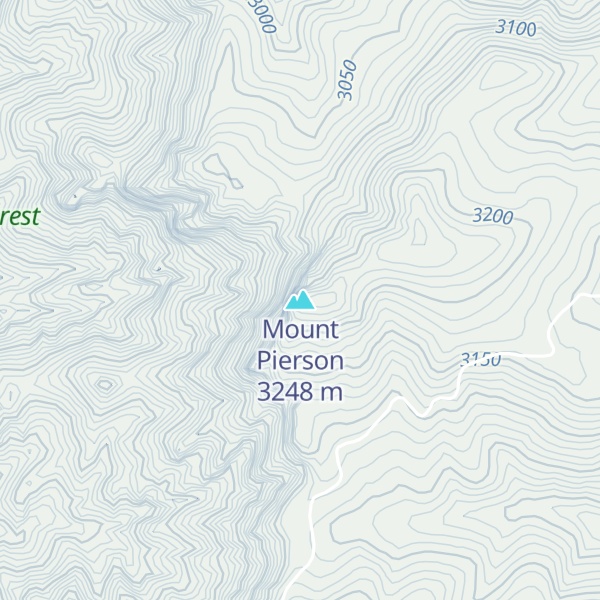 Map of Mount Pierson