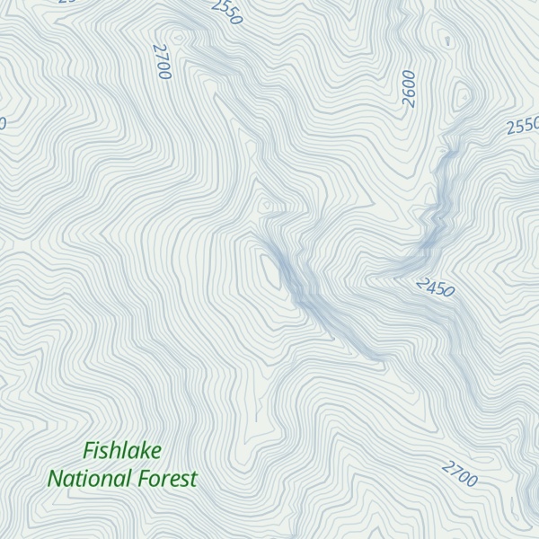 Map of Fool Creek Peak