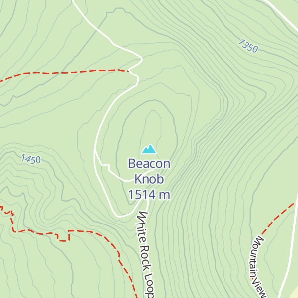 Map of Beacon Knob