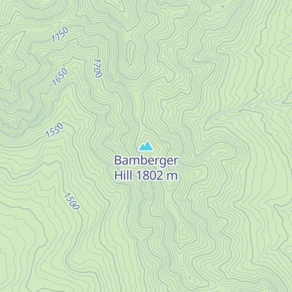 Map of Bamberger Hill