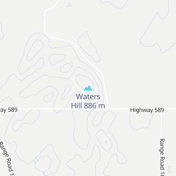 Map of Waters Hill