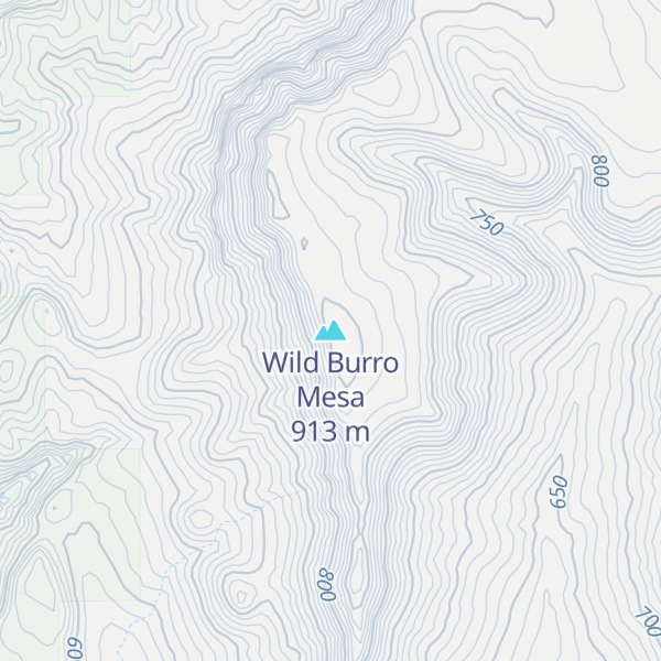 Map of Wild Burro Mesa